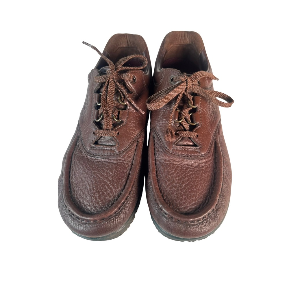 SAS Men's Brown Leather Lace Up‎ Comfort Walking Shoes 10.5 N Made in USA